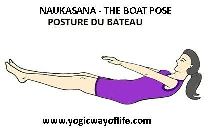 Naukasana - la posture du bateau - the boat pose