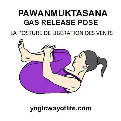 Pavanamuktasana - la posture de libération des vents - the gas release pose