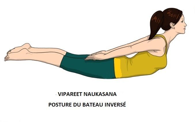 Vipareet Naukasana - la posture du bateau inversé - the inverted boat pose