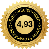 Spitzenleistungen: 4,93 Sterne bei ProvenExpert