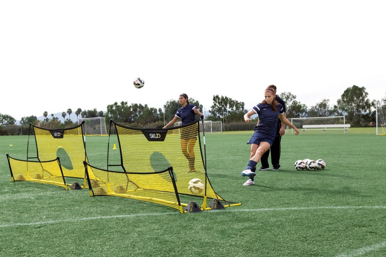 Soccer-Trainer in Benutzung