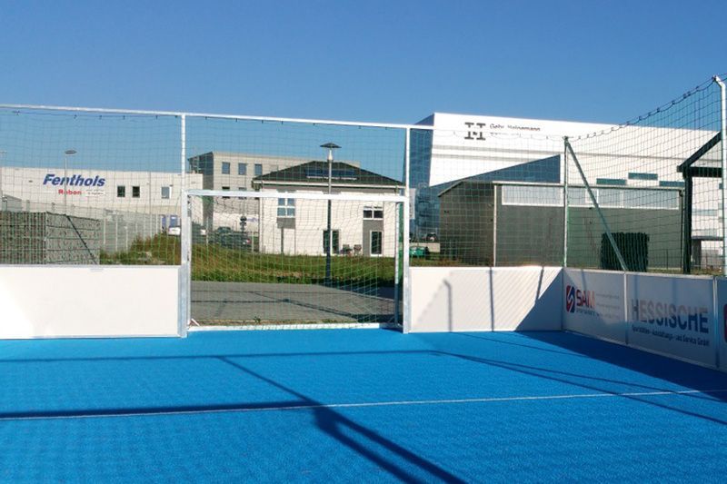 SAM-Soccercourt auf unserem Firmengelände