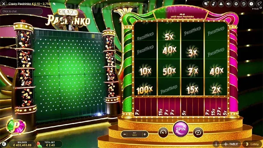 Crazy Pachinko Crazy Pachinko en vivo