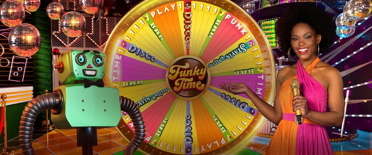 Lär dig hur och var du kan spela Funky Time Live