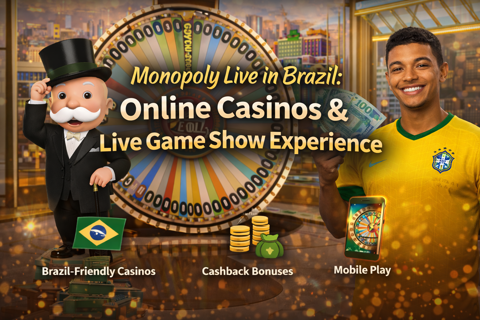 Monopoly Live in Brazil: Online Casinos & Live Game Show Experience.