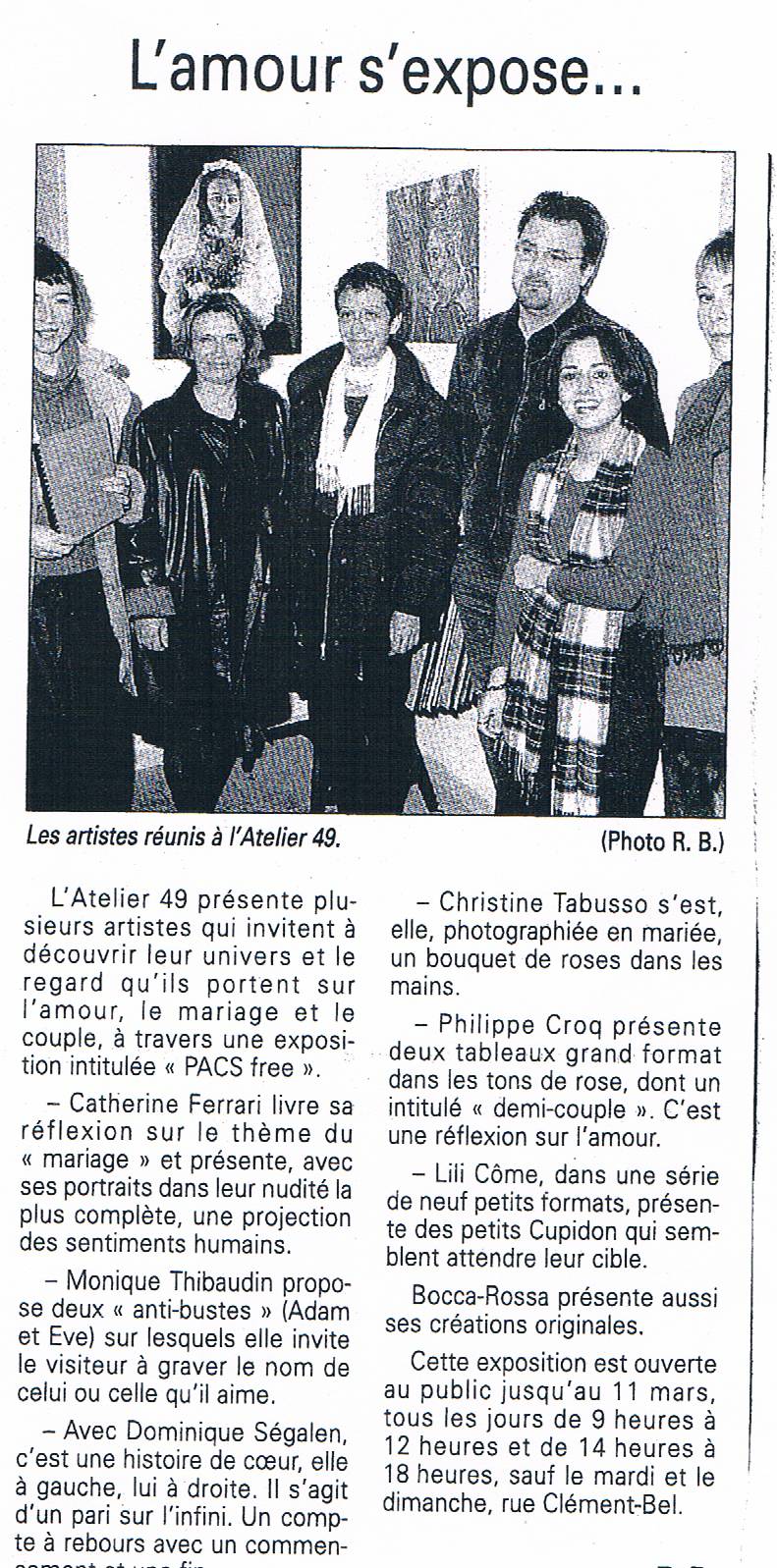 article au sujet de Lili Come