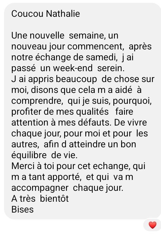 avis client bilan de potentiels introspectif Nathalyne