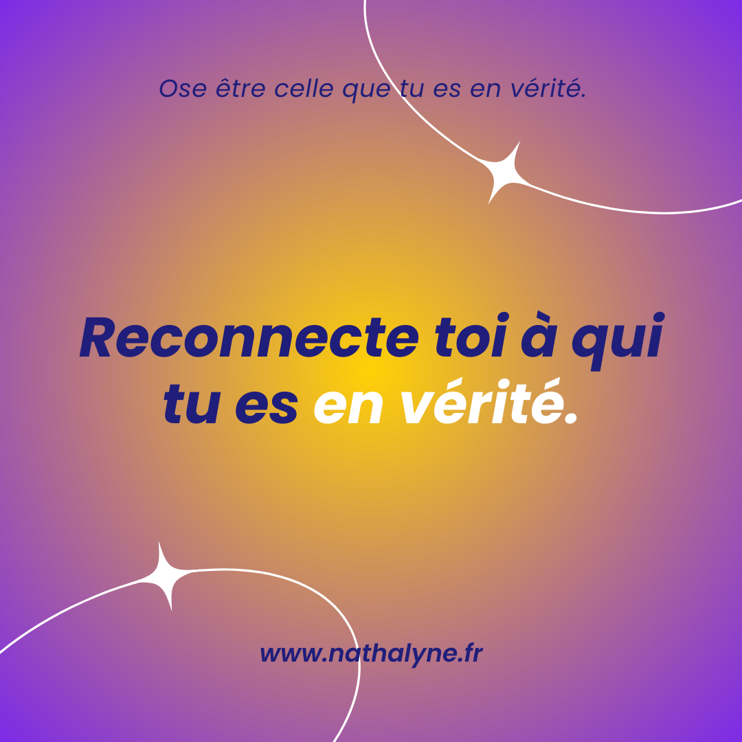 Reconnecte toi à qui tu es en vérité par Nathalyne Nathalie COUTENAY.
