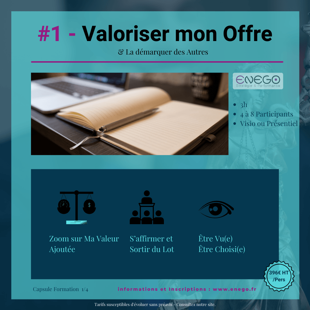 Valoriser mon Offre et me démarquer de celles présentes sur le marché