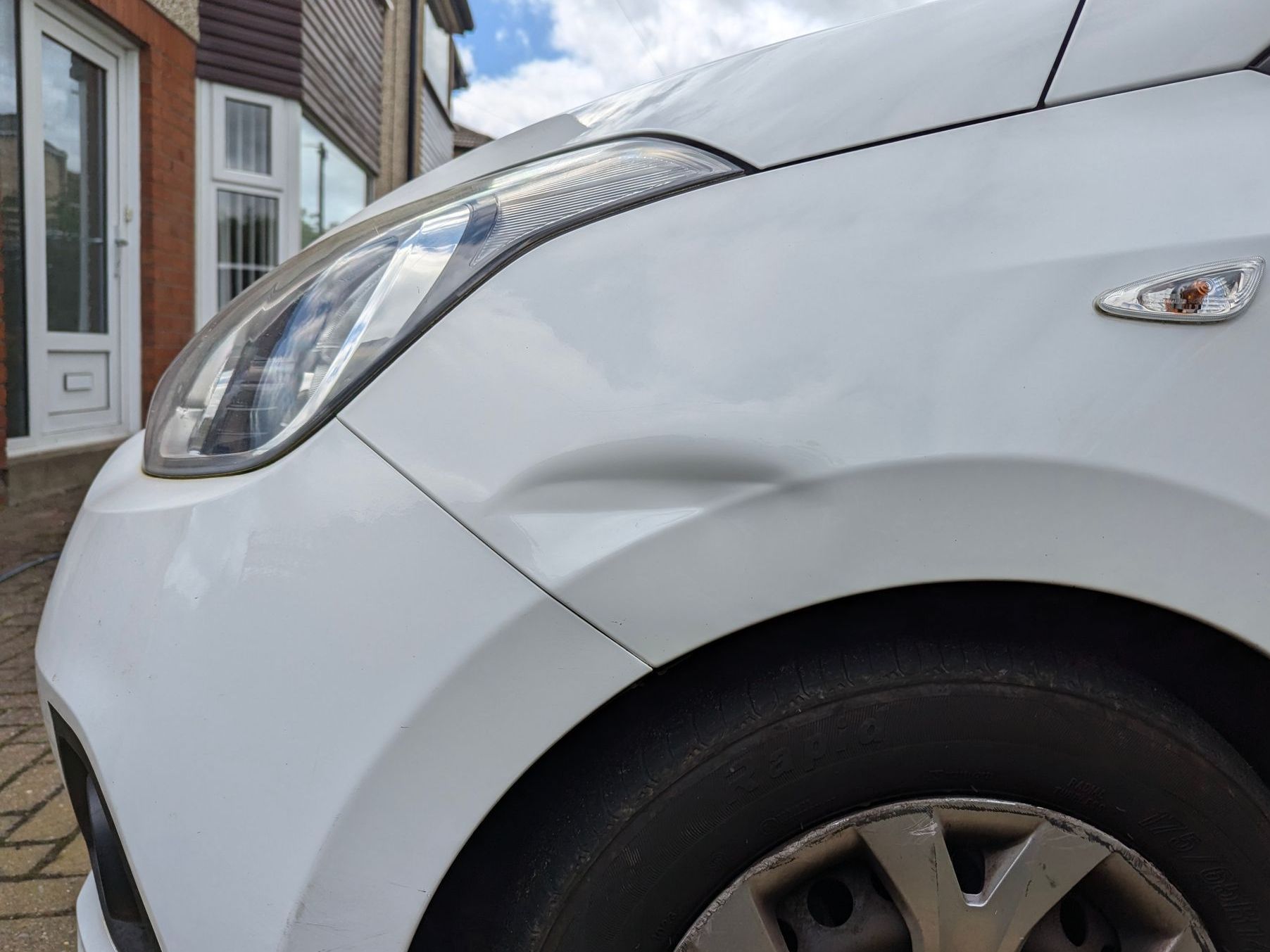 Before and after Paintless Dent Removal - Lancashire Dent Repair