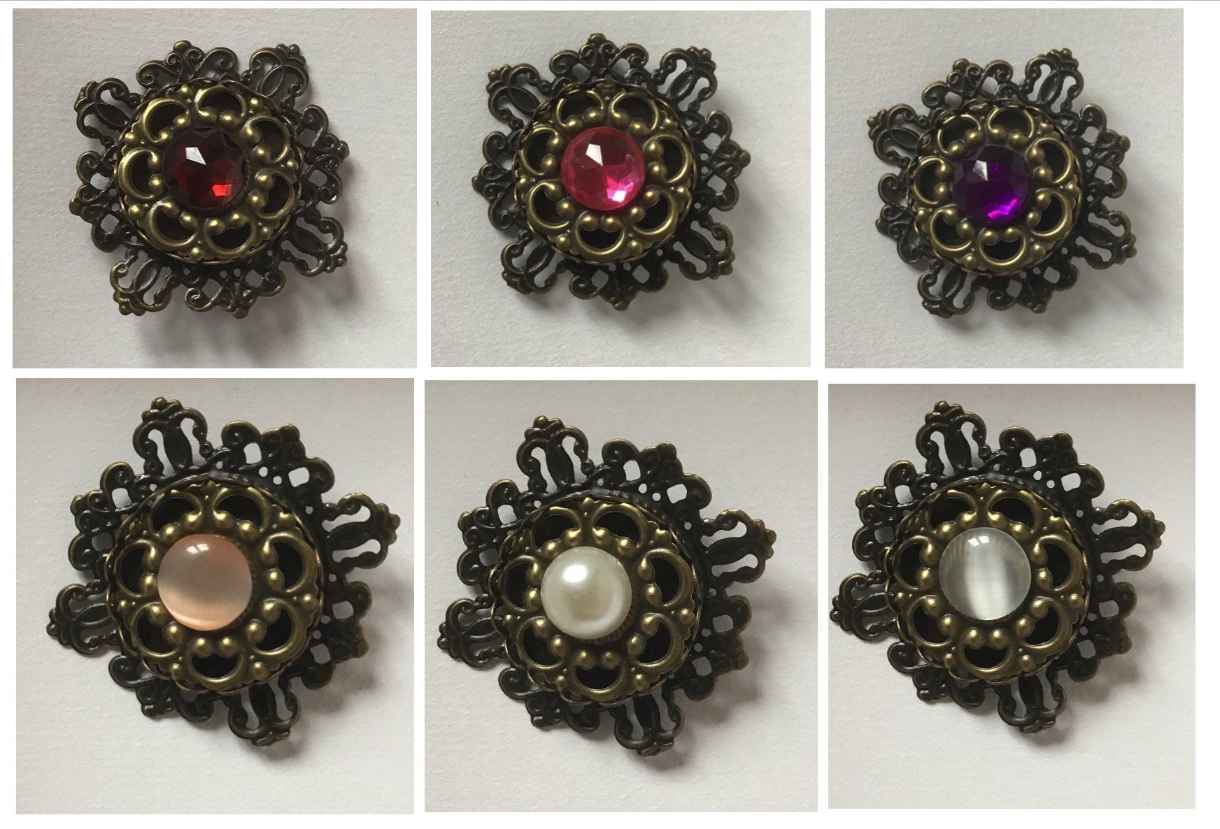 Bronze Broschen im Renaissance Stil