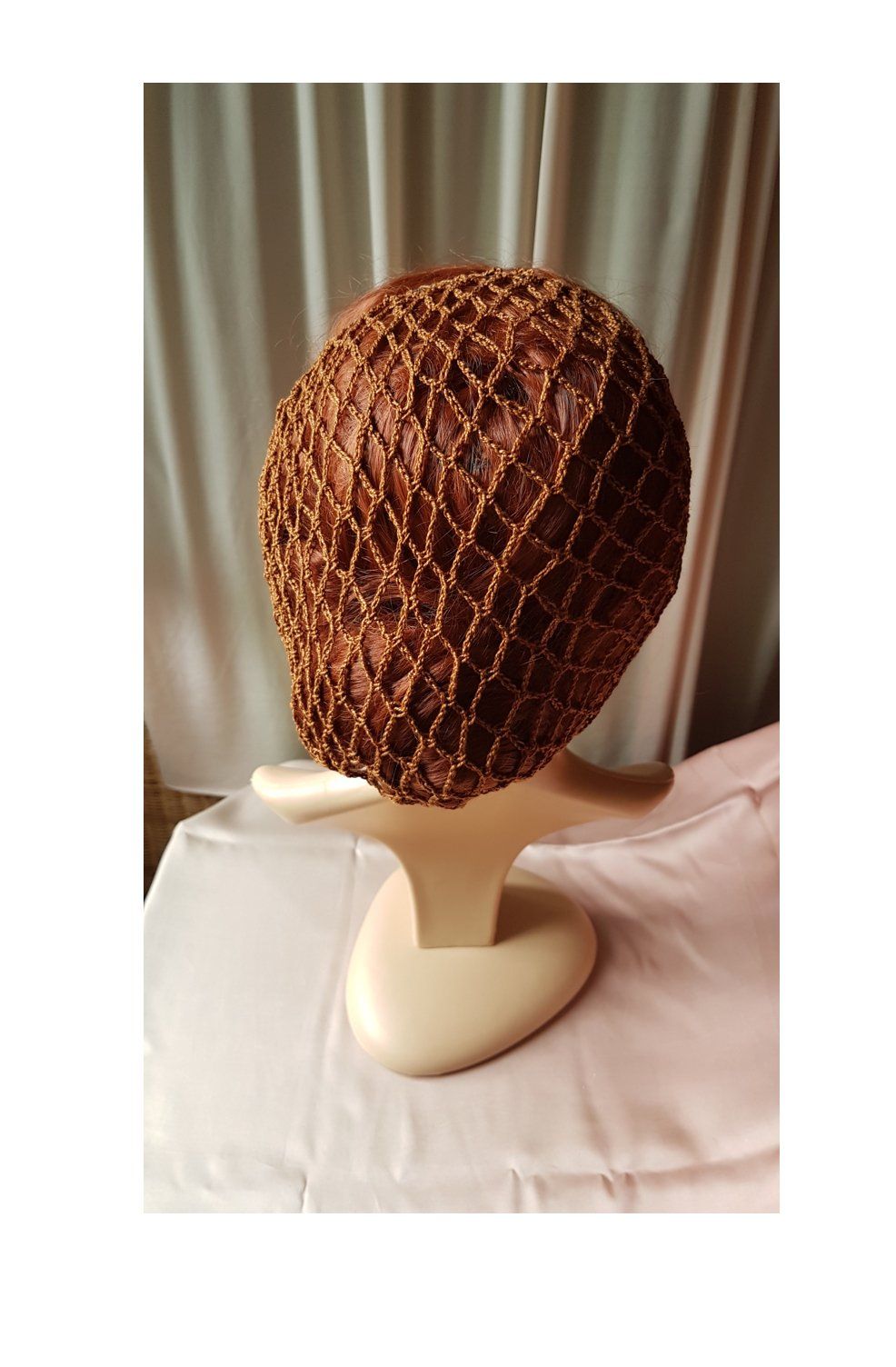 Dunkelbraunes Haarnetz mit Gummizug