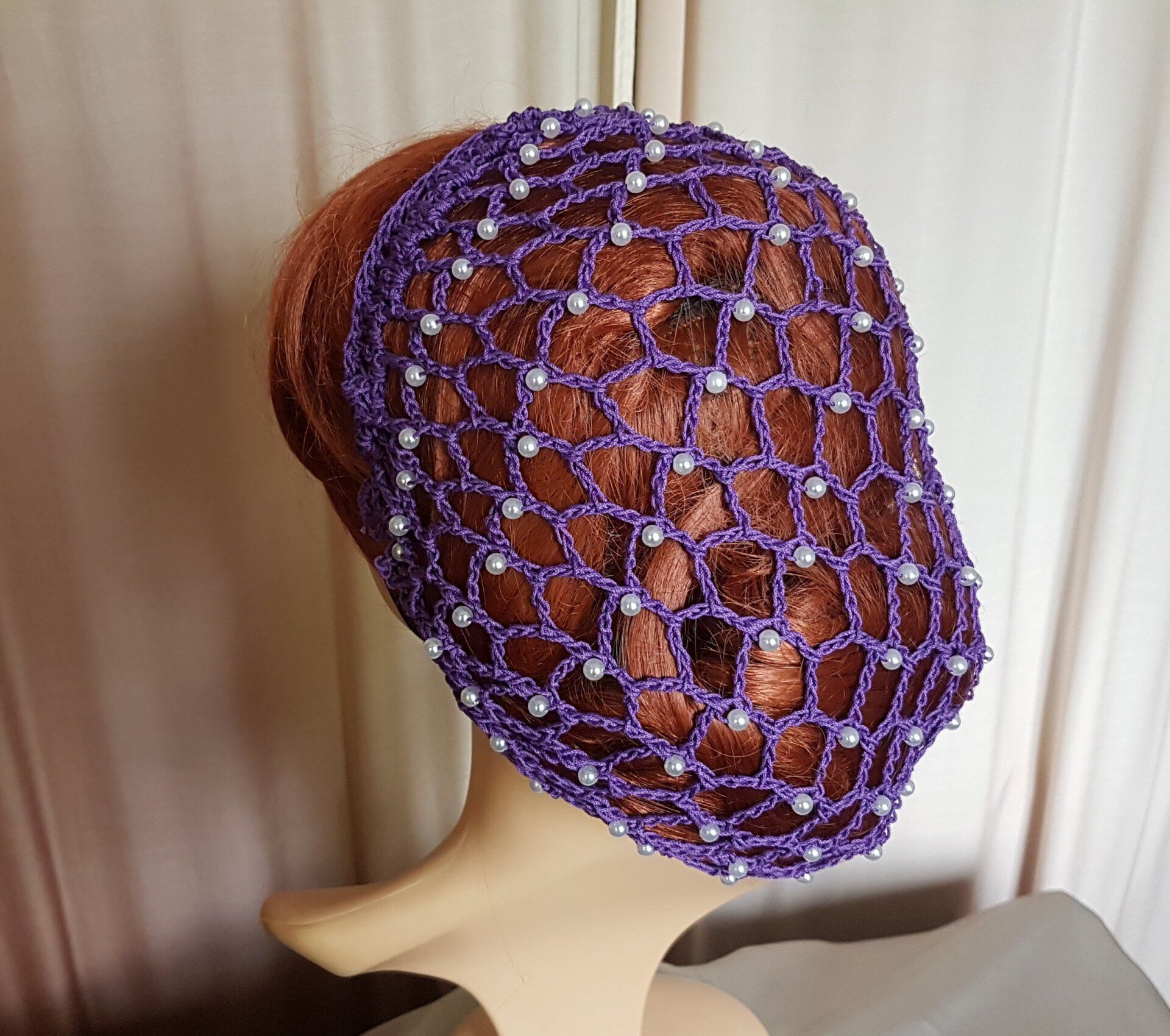 Perlen -Haarnetz in diversen Farben erhältlich
