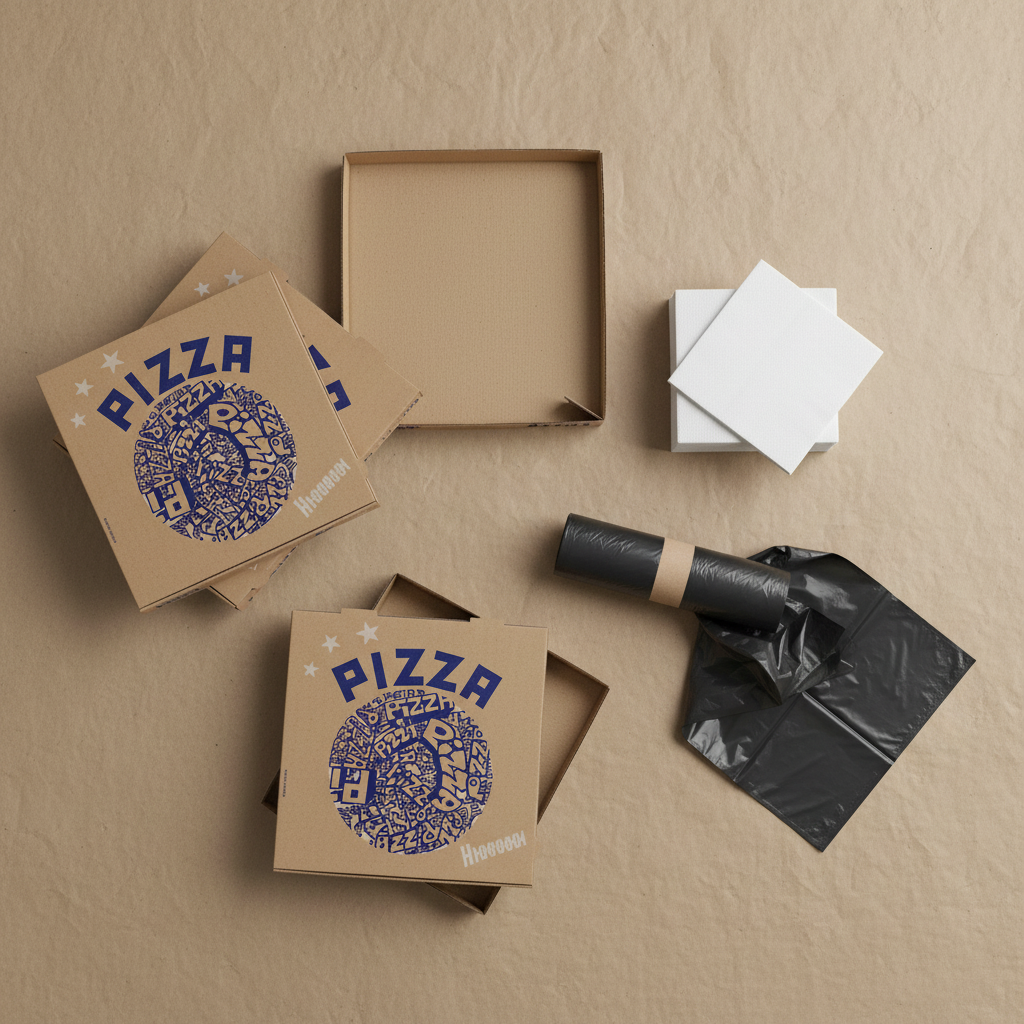 boite pizza 33
boite emballage
sac poubelle
kit café