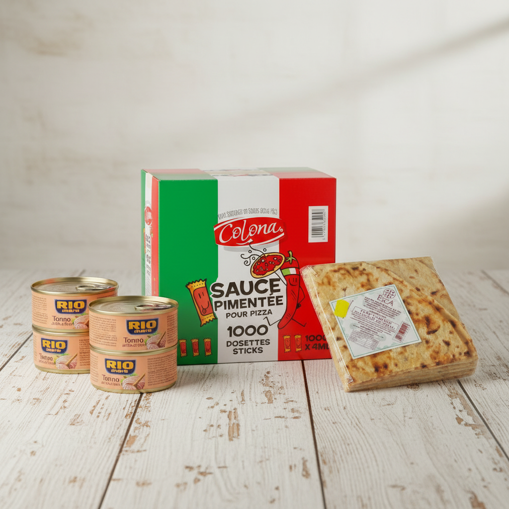 thon rio
pane carasau
dosette pimenter
colona