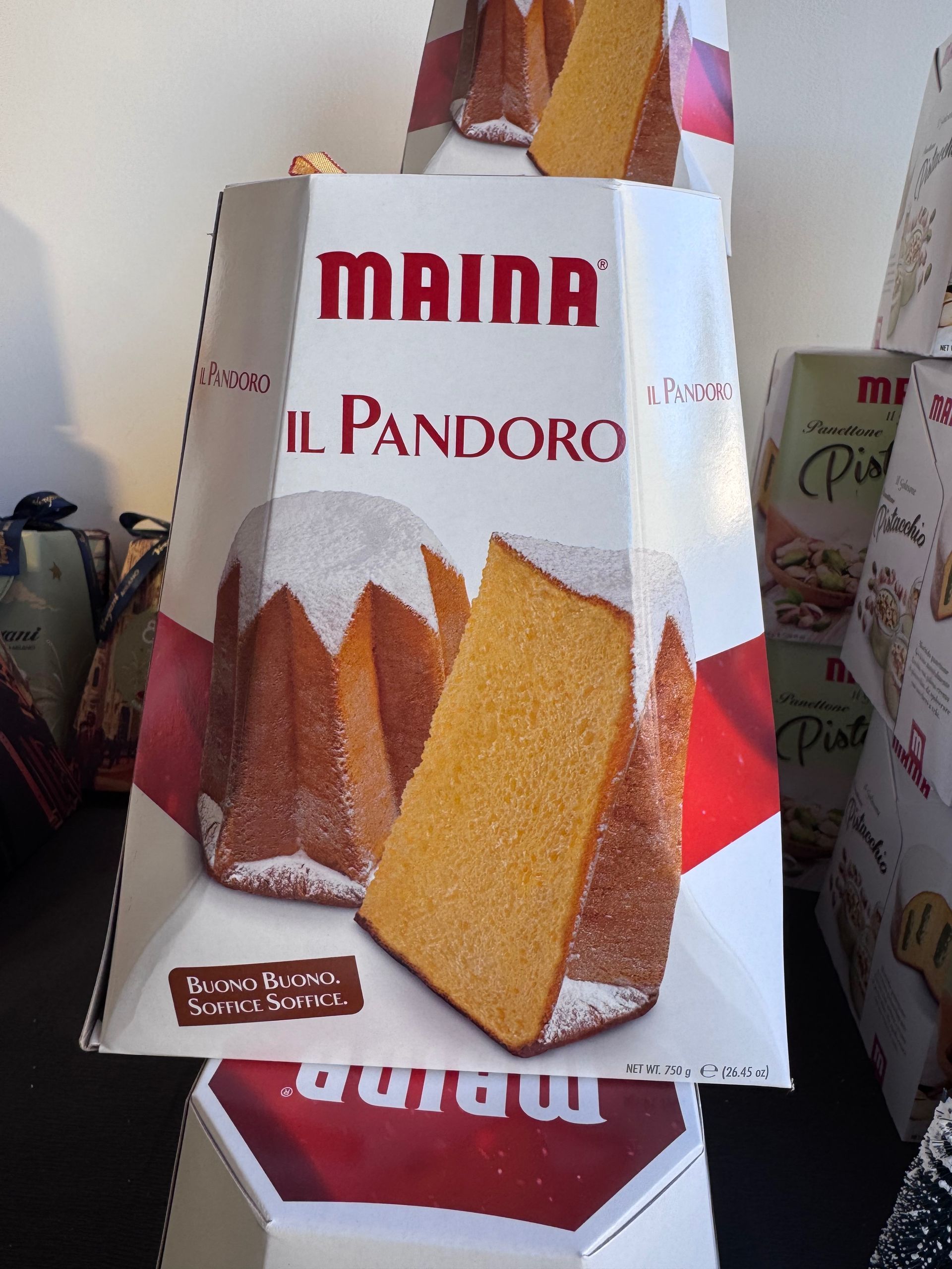 Panettone italien Maina brioche Noël traditionnel emballage cadeau
