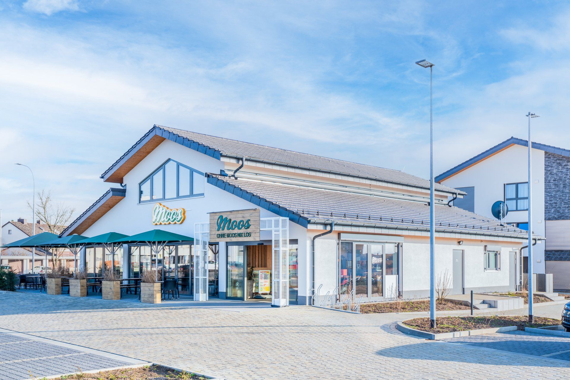 Übereck Ansicht einer Bäckerei in Gießen