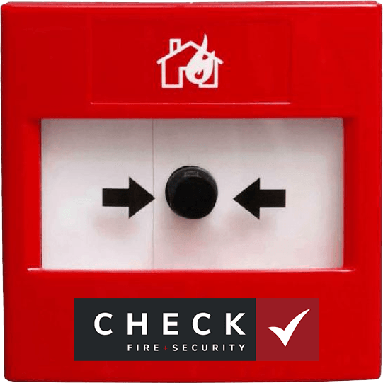 Fire Call Point with Check Logo