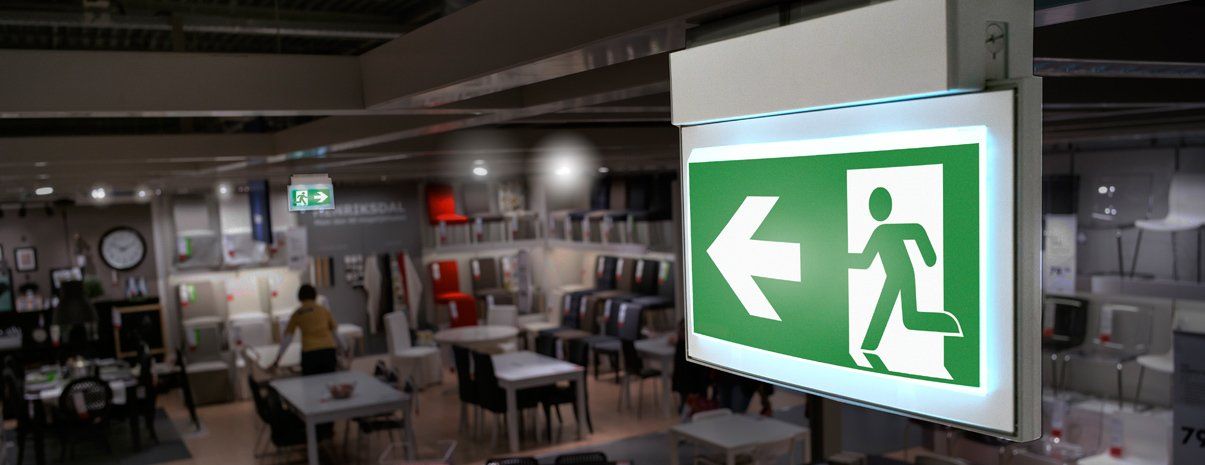 Emergency Light Exit Sign