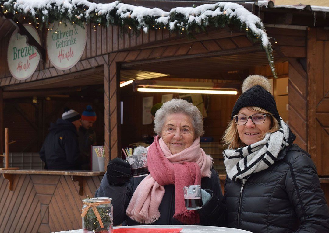 Besucher des Singenden Weihnachtsbaums Besucher des Singenden Weihnachtsbaums