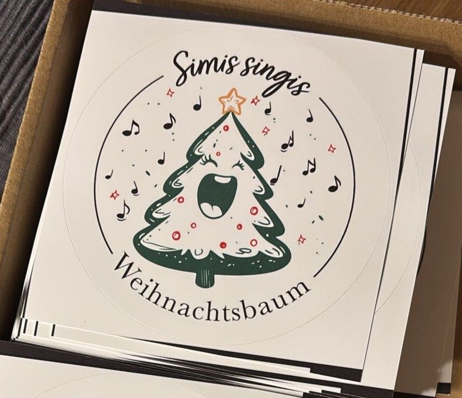 Logo-Aufkleber Simis Singis Weihnachtsbaum