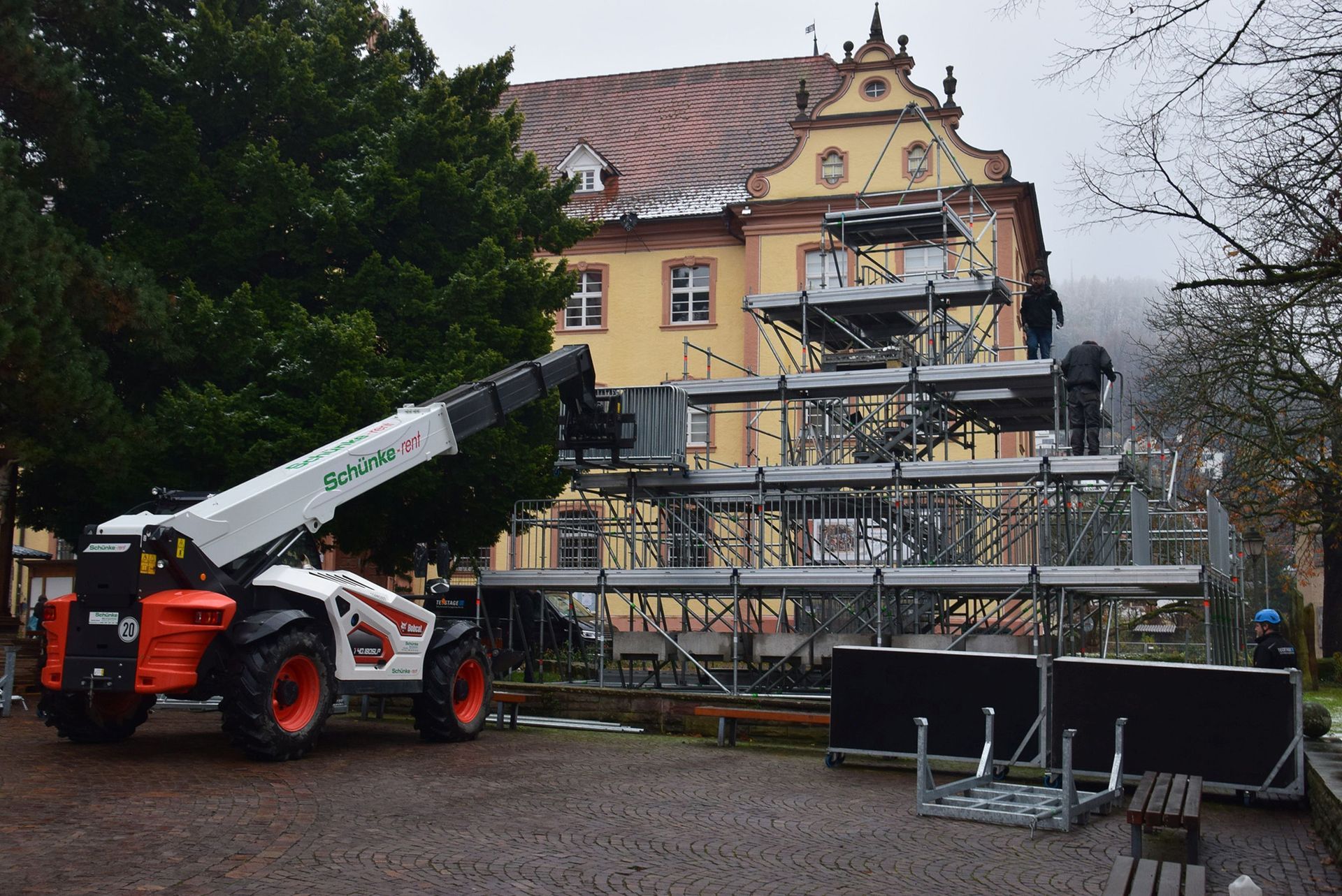 Aufbau Gerüst Aufbau Gerüst