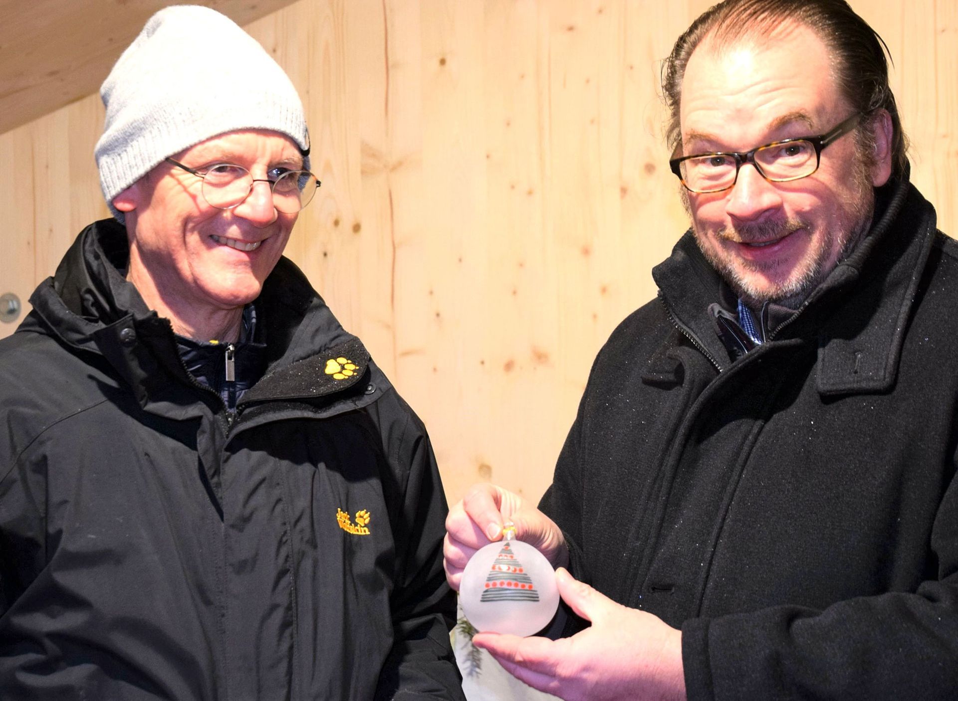 Glasbläserei Dorotheenhütte, Rolf Störr mit Ralf Müller Glasbläserei Dorotheenhütte, Rolf Störr mit Ralf Müller