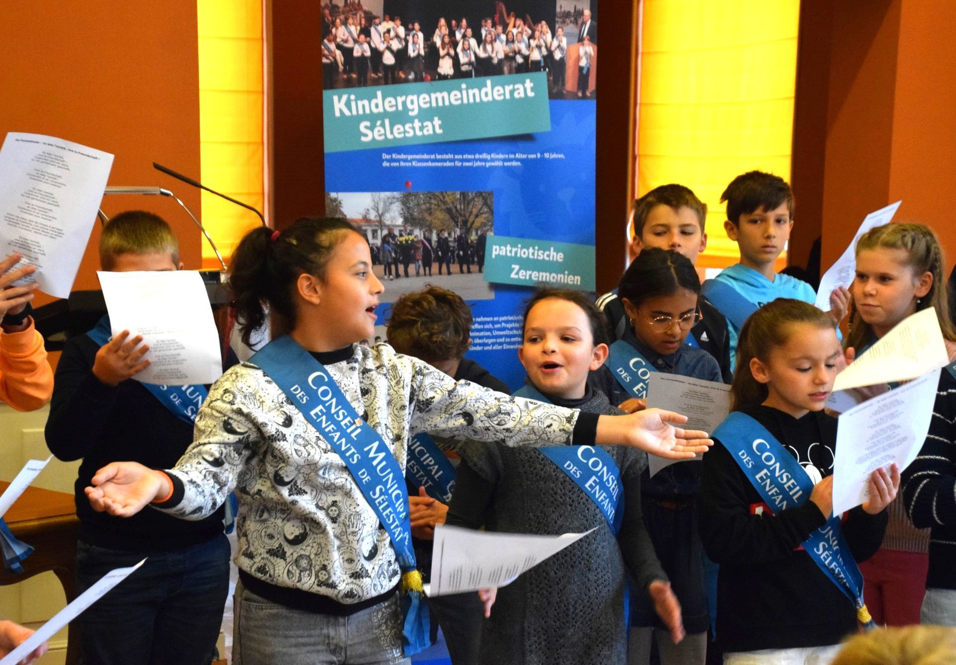 Der Kindergemeinderat und die „Schlettstadter Sterickle Der Kindergemeinderat und die „Schlettstadter Sterickle