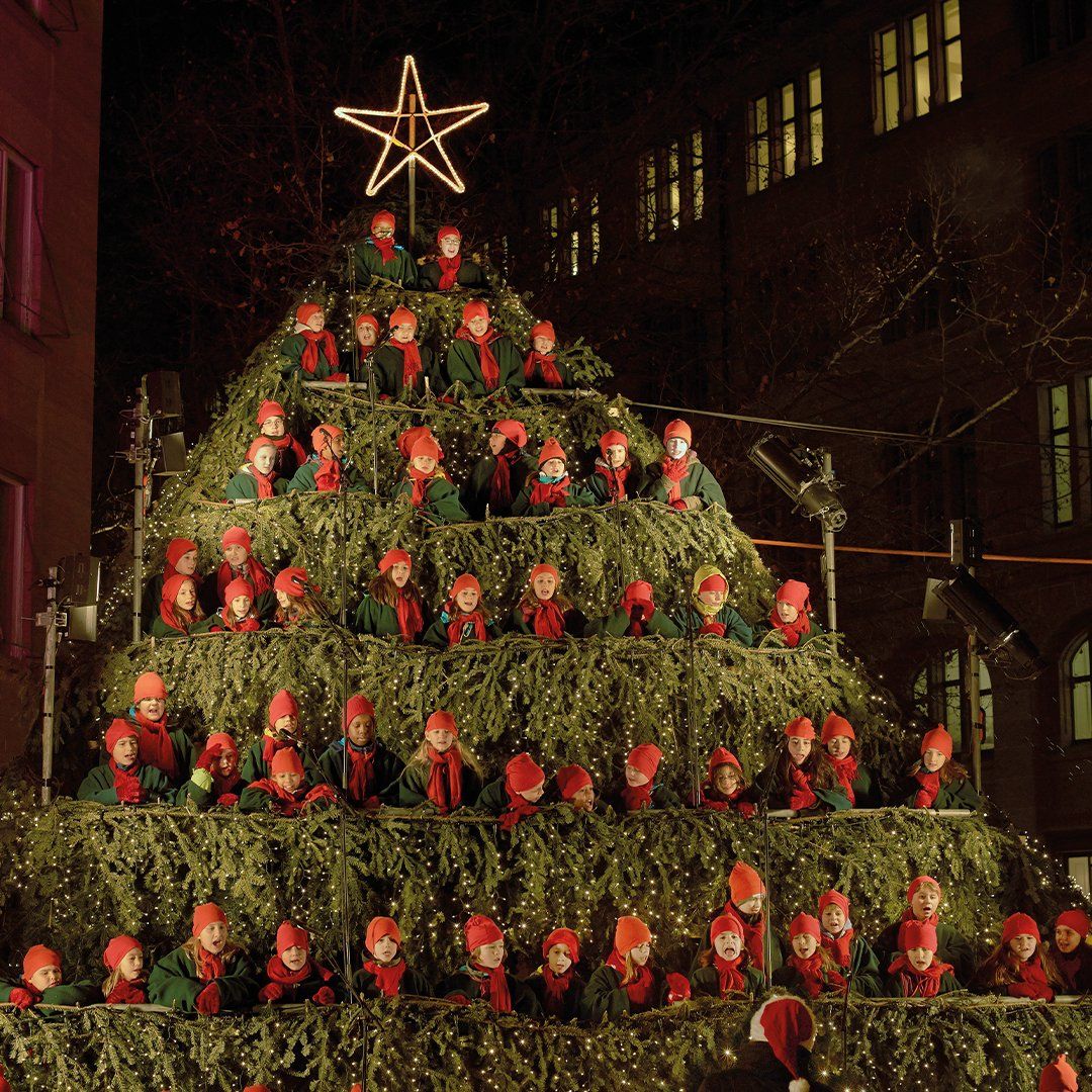 The Singing Christmas Tree in Zürich The Singing Christmas Tree in Zürich