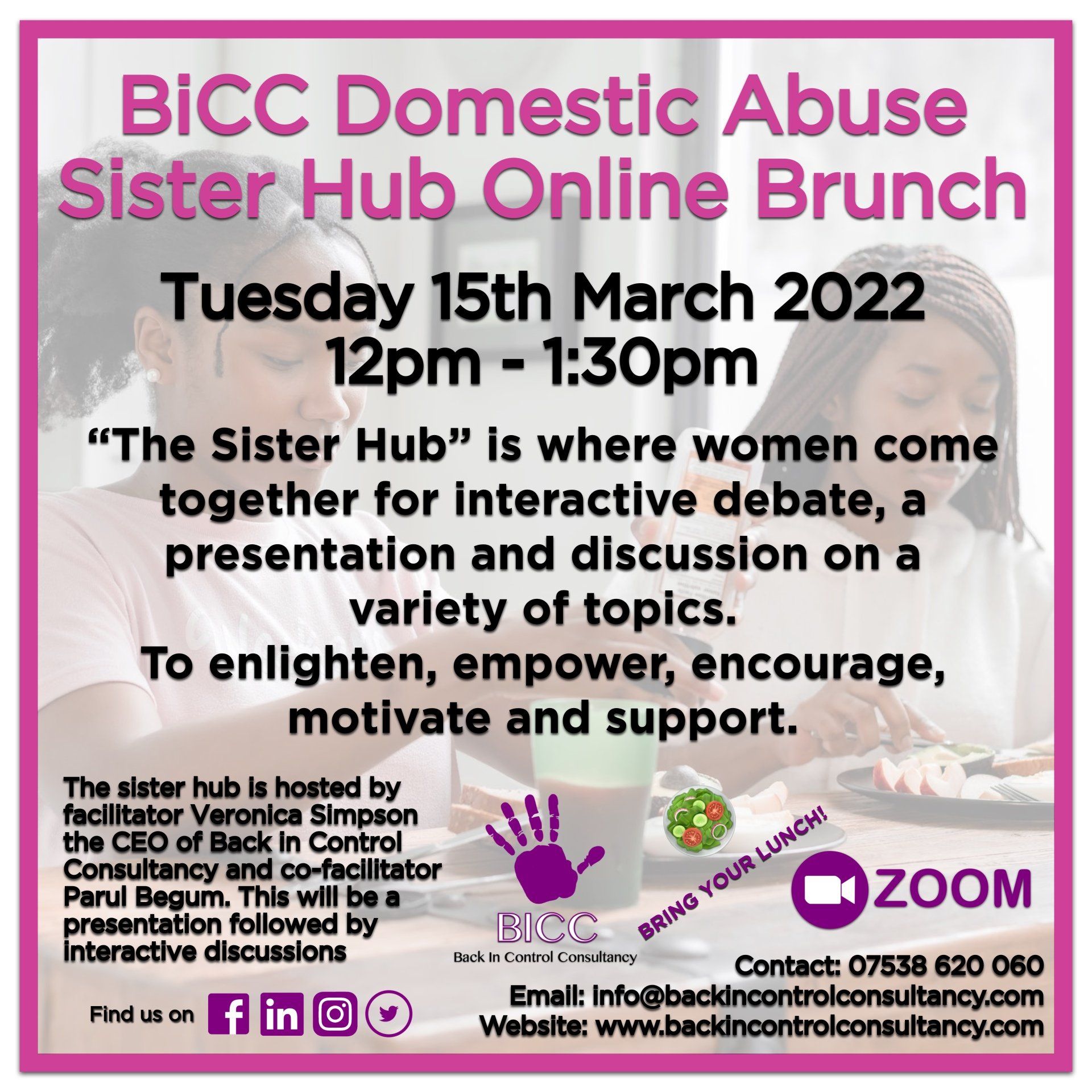 Domestic Abuse Training - Back in Control Consultancy