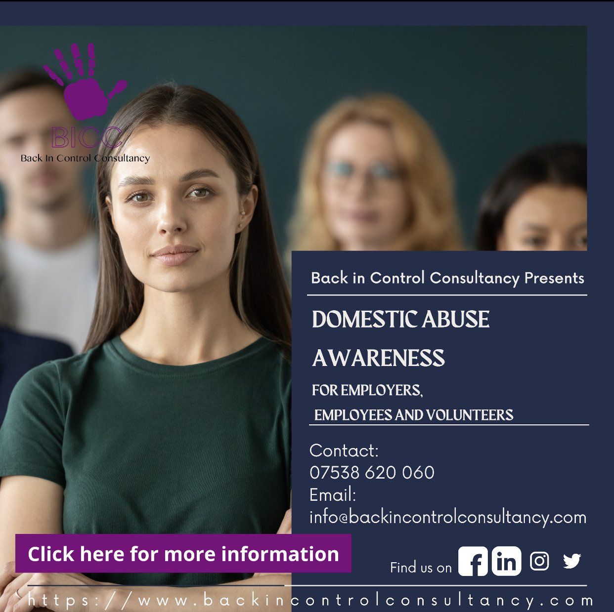 Domestic Abuse Training - Back in Control Consultancy
