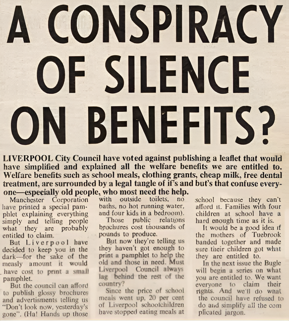 Image of a newspaper article entitled 'From the days of the Bugle'