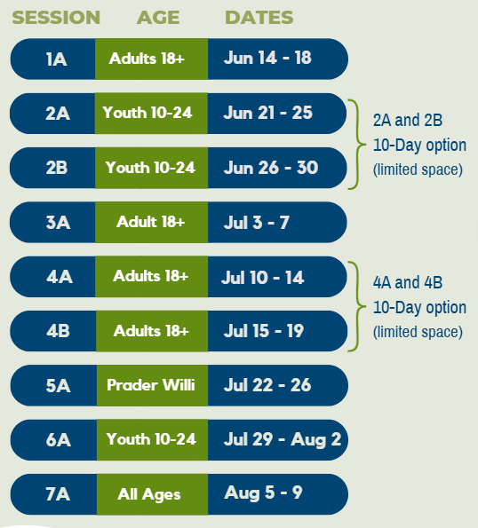 2026 Staff Dates