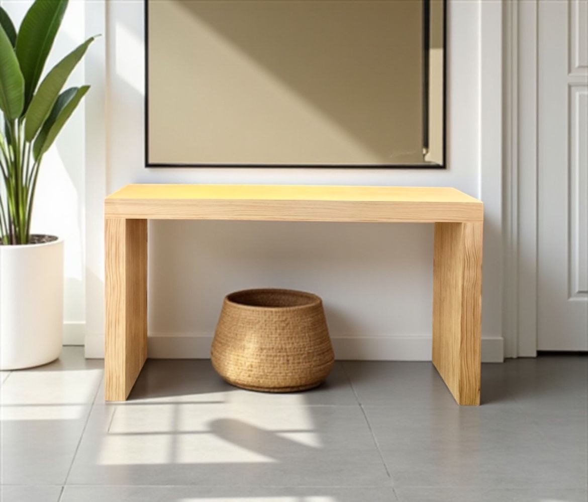 consola de madera a medida