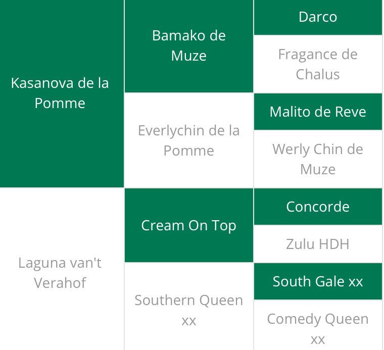Abstammungstafel Vanilla Ice de Tamise