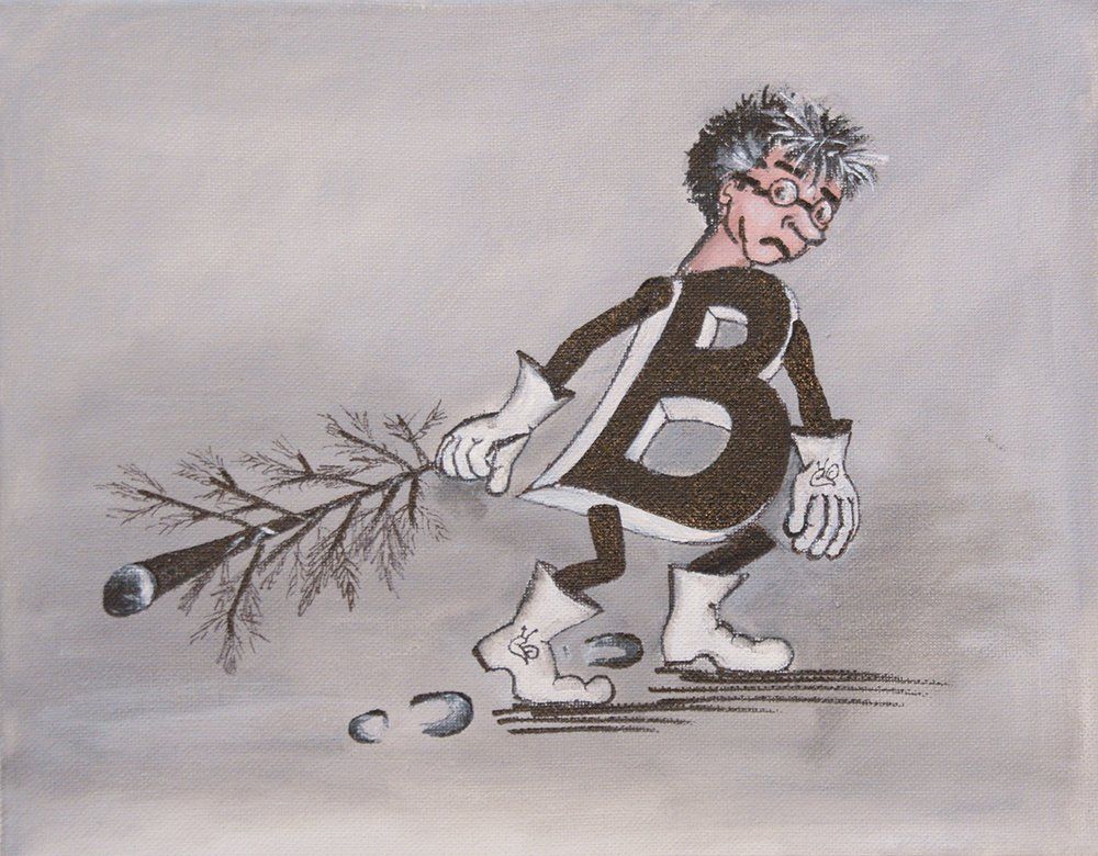 Bekowerdo als lustige Karikatur zum Weihnachtsfest