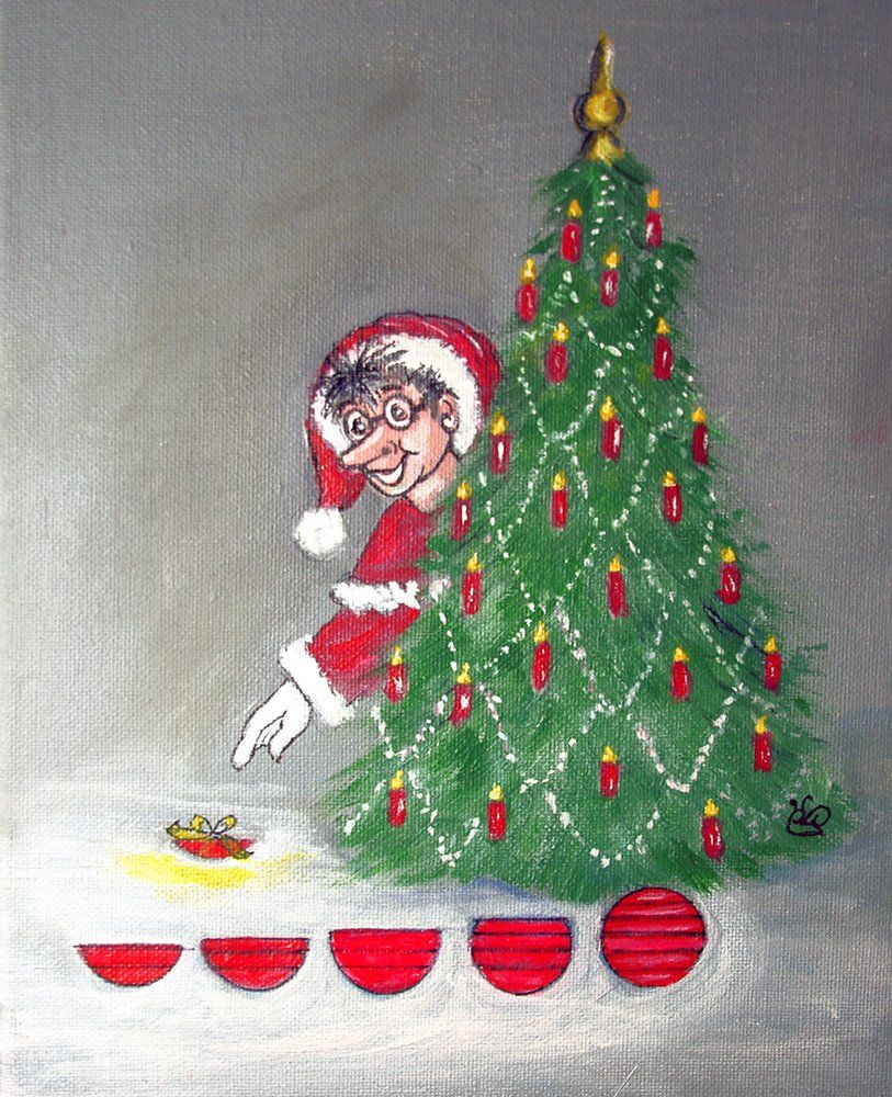 Bekowerdo zeigt auf einen Logo-Bestandteil der Firma Rüdiger Beck zur Verdeutlichung der schrittweisen Aufbauphase eines Projekts