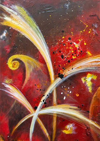 Energie, 70 x 90 cm, Acryl auf Leinwand, Dagmar Schnecke-Bend, 2013