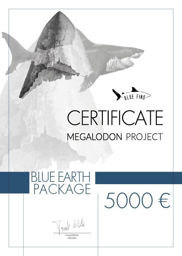 Blue Earth Certificate 5000 Megalodon Project