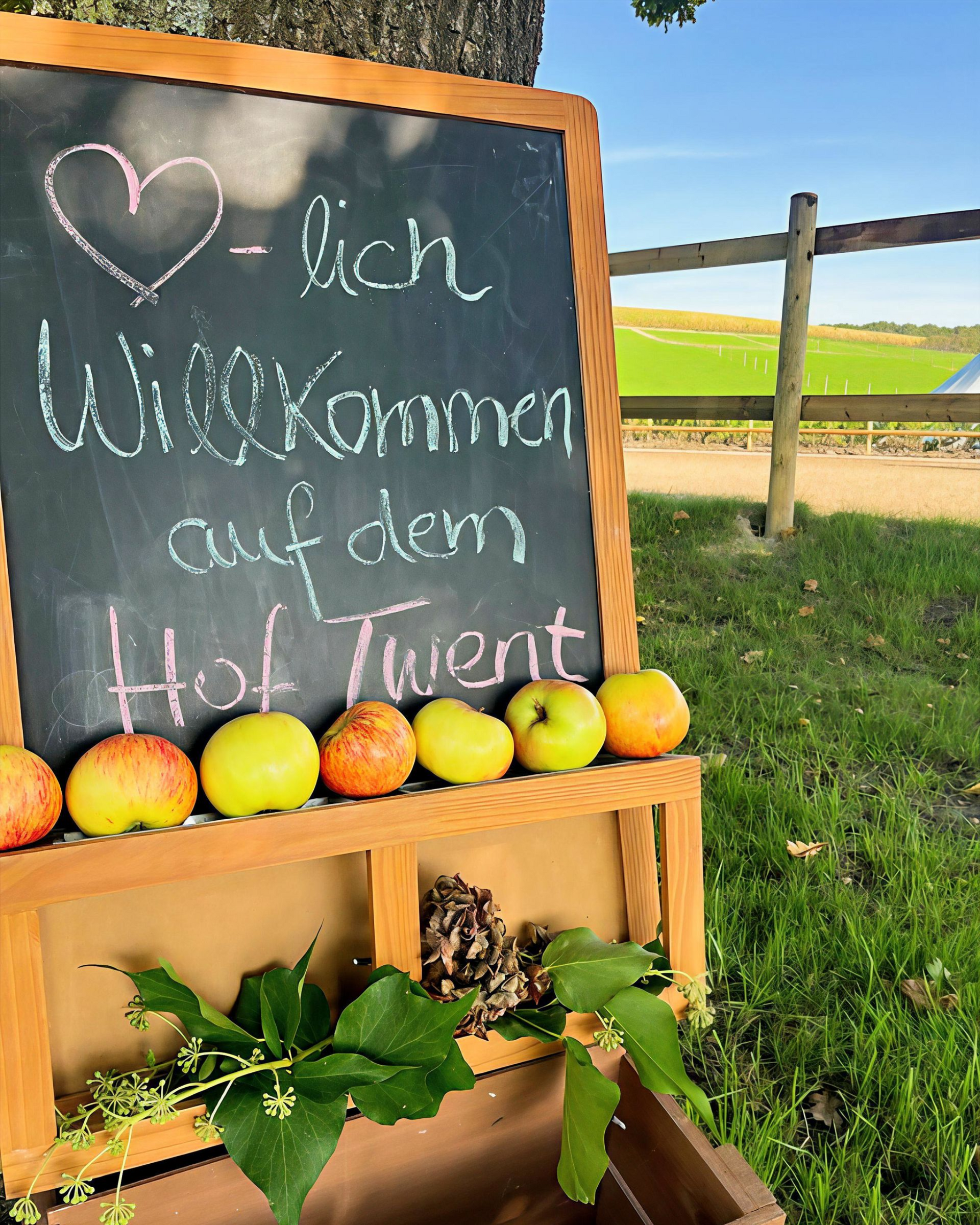 Schild Herzlich willkommen