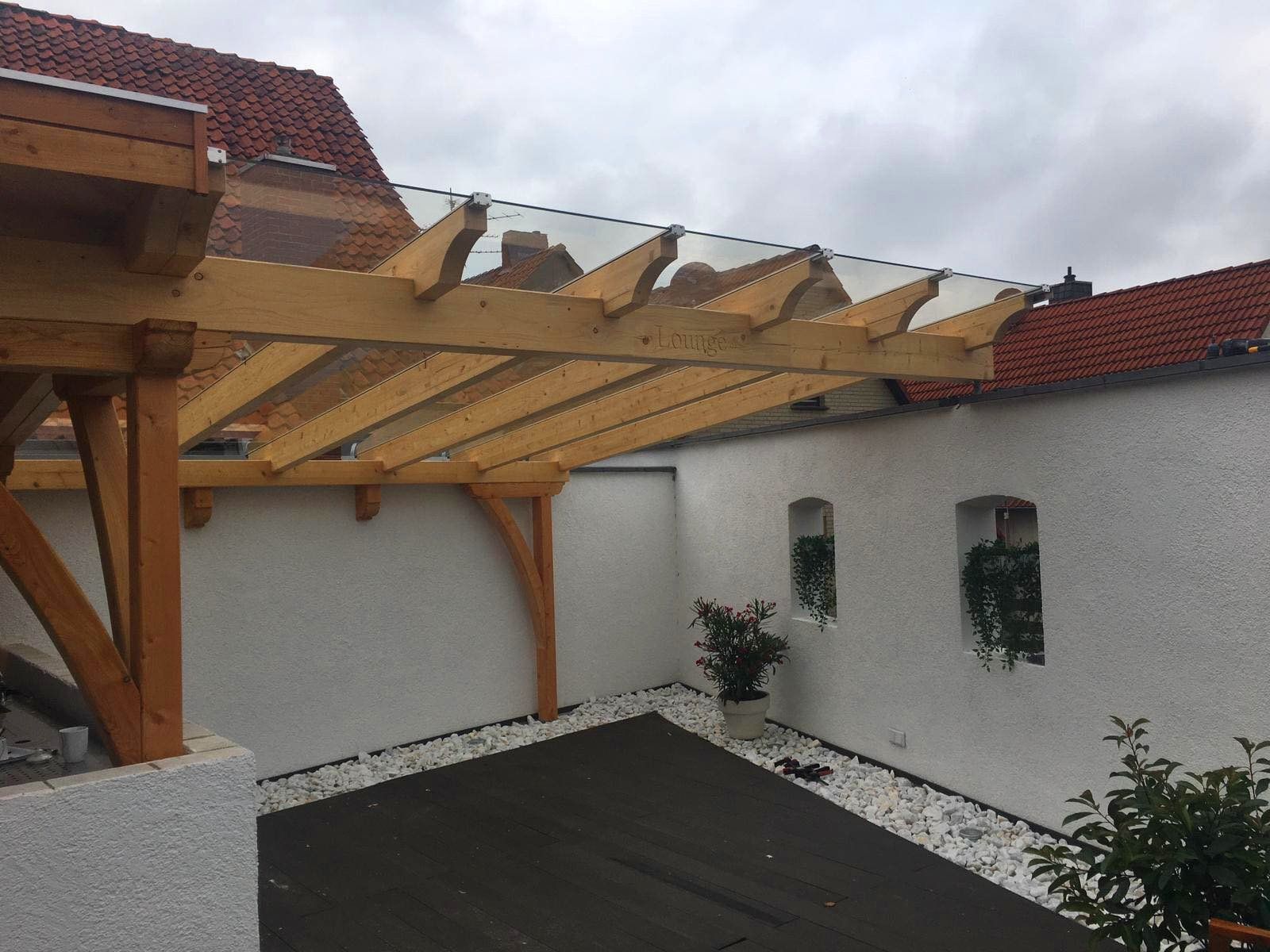 Carport mit Glasdach