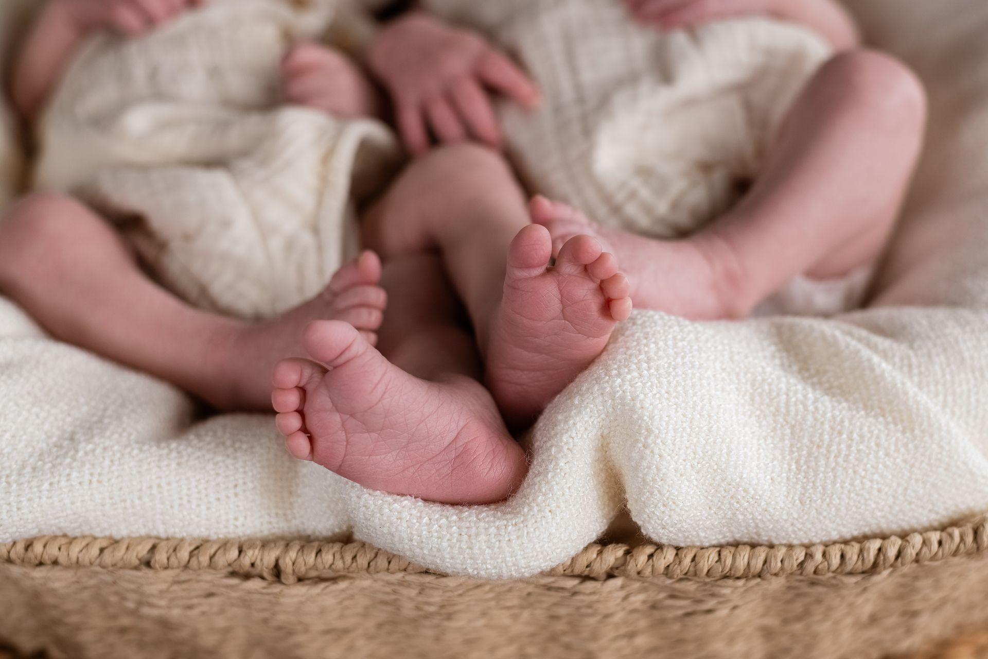 Babyfüße Zwillinge