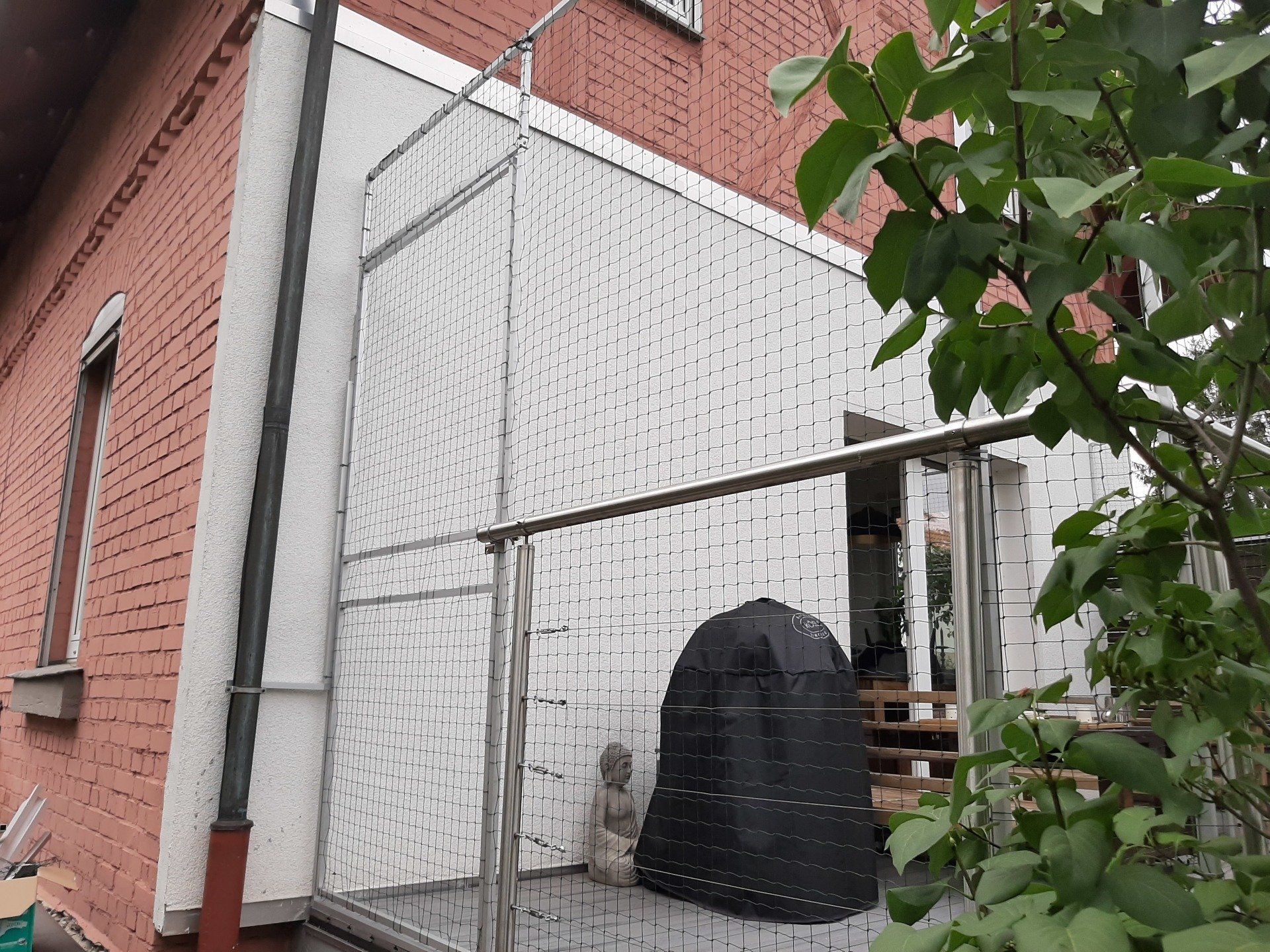 Terrassensicherung mit einer Türe