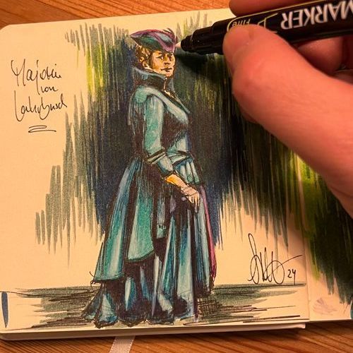 Die Majorin - Skizze Die Majorin - Skizze