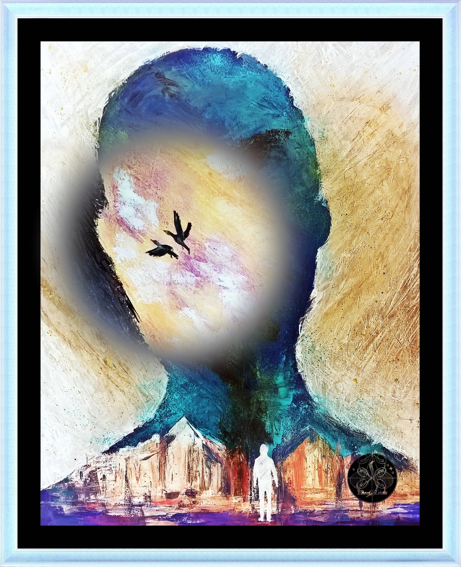 Chant d'étoiles -ASCENSION - Variation 1 Acrylique sur toile Format : 80 x 100 cm Date de création : Mai 2020