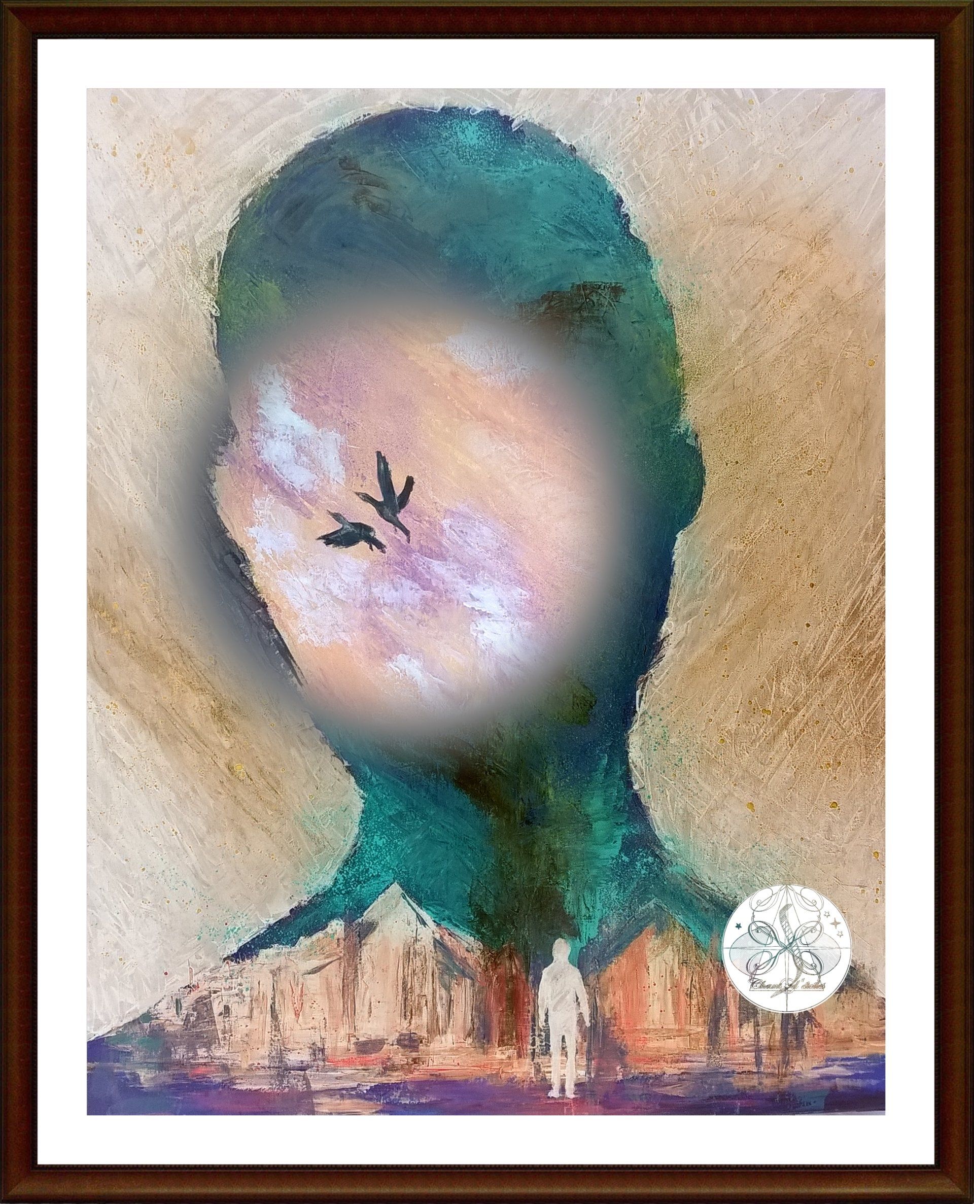 Chant d'étoiles - ASCENSION - Variation 2 Acrylique sur toile Format : 80 x 100 cm Date de création : Mai 2020