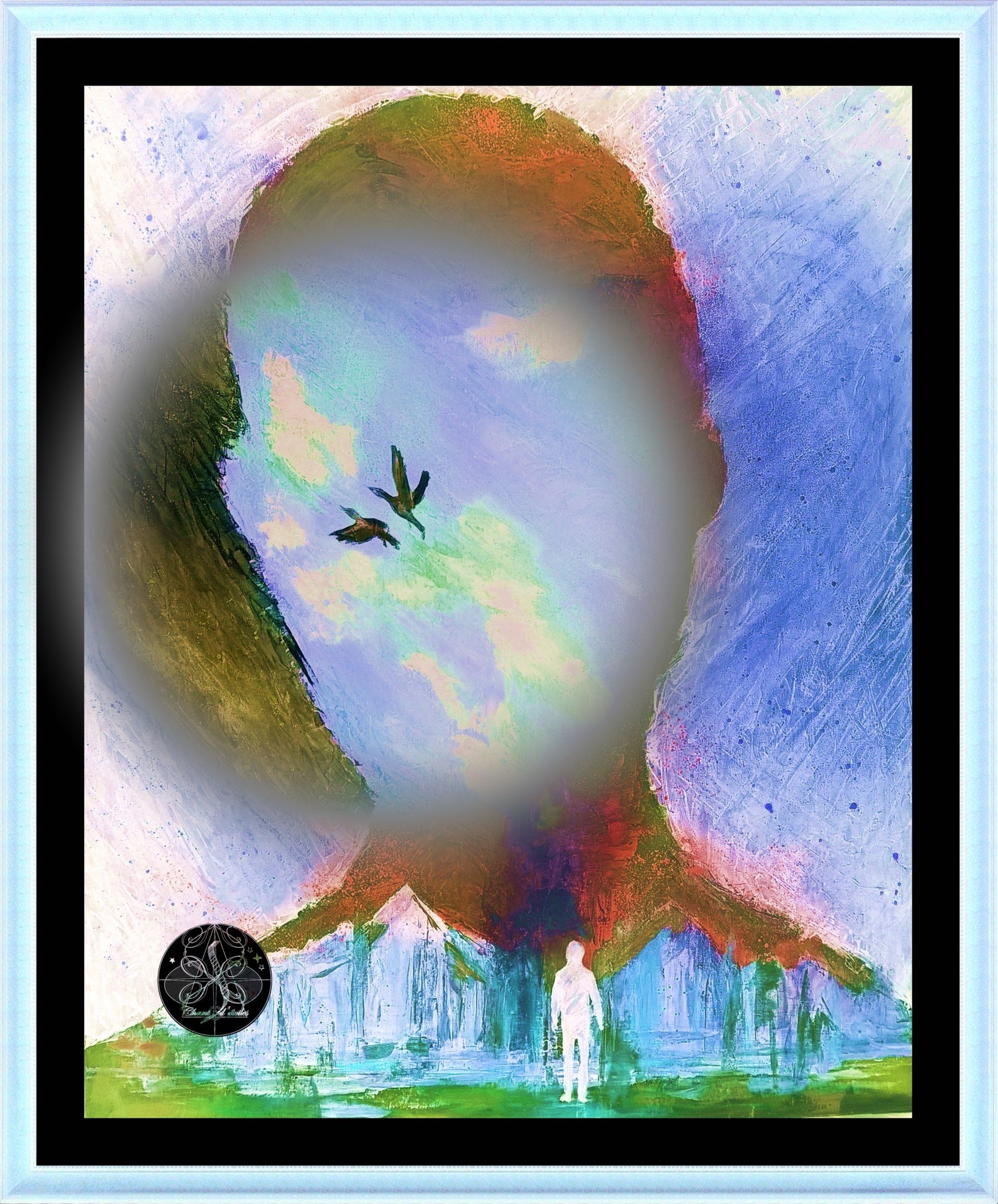 Chant d'étoiles - ASCENSION - Variation 3 Acrylique sur toile Format : 80 x 100 cm Date de création : Mai 2020