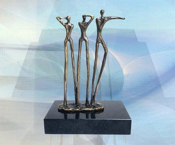 Skulptur zum Geburtstag Mitarbeiter Bahnbrechende Visionen