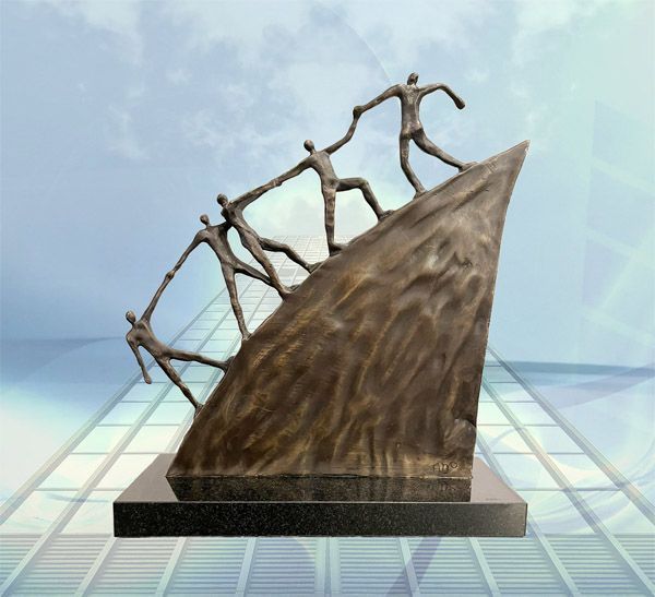 Skulptur Geschenk Vorstand Geschäftsführer Der Weg nach vorne gross