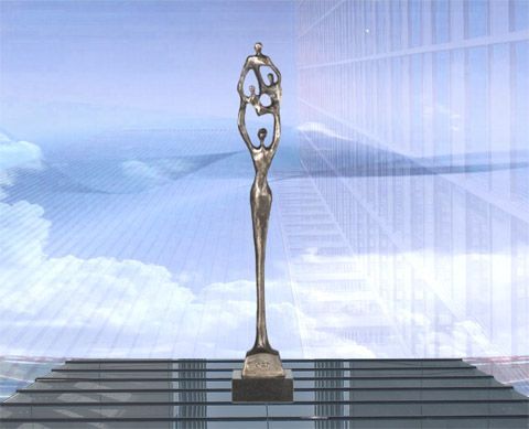 Skulptur für Kunden Gute Beziehungen